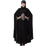 Black Irani Kaftan with embroidery work
